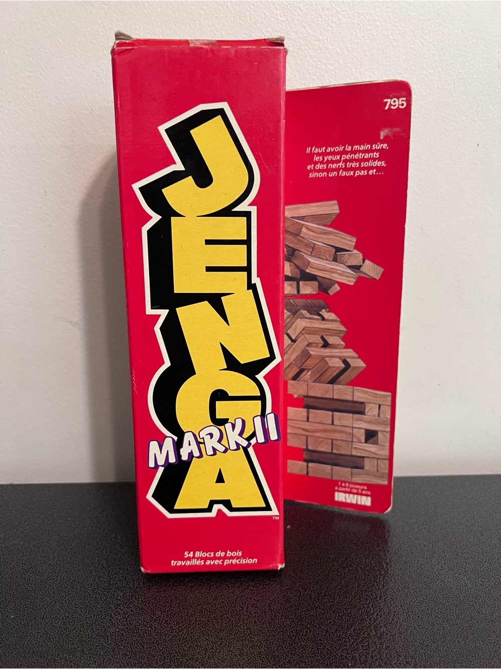 Vintage 1985 Jenga Mark II – Rare Irwin Edition 🧱✨